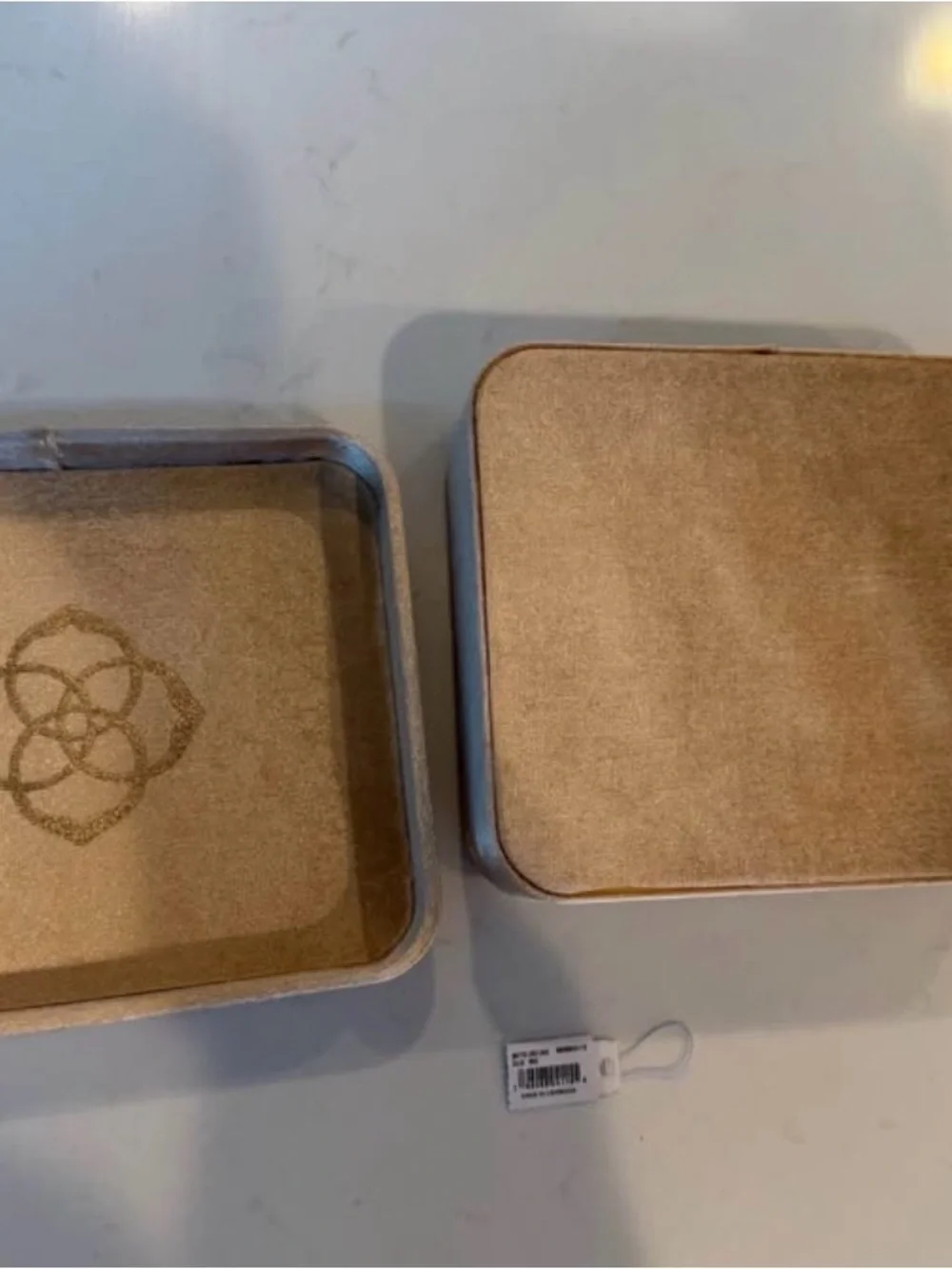 Kendra Scott Metallic Rose Gold Travel Jewelry Case